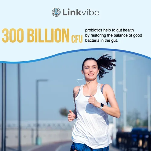 Vista 6 de Probiótico 300 mil millones de UFC – 12 cepas con prebióticos orgánicos para la salud digestiva e intestinal, inmune, hinchazón – Probióticos