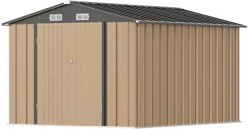 Vista 20 de Greesum Cobertizo de almacenamiento para exteriores de 3 x 3 pies, cobertizo de metal con cerradura para patio trasero, piscina, patio y Negro