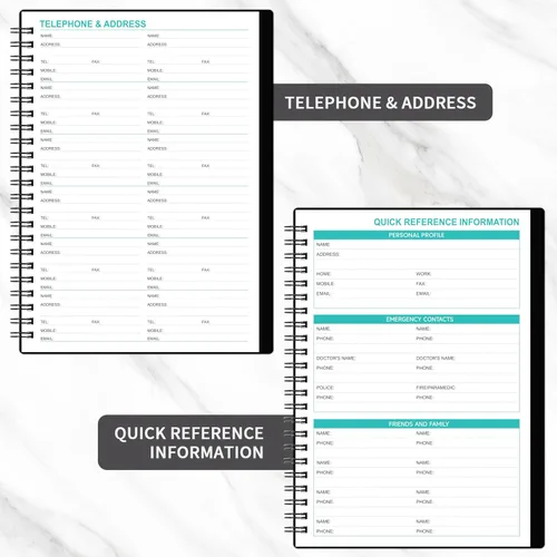 Vista 4 de Weekly Planner - Undated Planner for Whole Year, 67 Weeks, 5.7'' x 8.2