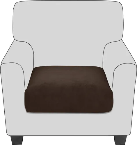 Vista 33 de Fundas de cojín de terciopelo para asiento de sofá, fundas elásticas para cojines de sofá, antideslizantes, protectores de muebles, fundas de cojín