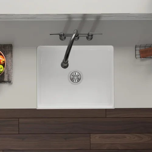 Vista 2 de Elkay LK99FC Deluxe Drain con cuerpo de acero inoxidable tipo 304 para fregaderos de arcilla refractaria