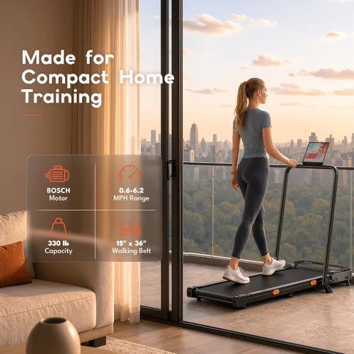 Vista 4 de Cybergoing Caminadora T12 Walking Pad para el hogar con tecnología Bosch®