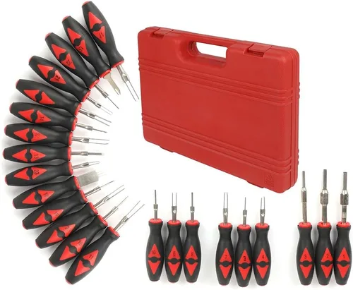 Vista 2 de SCITOO Kit de herramientas de extracción de conector eléctrico de liberación de terminales universales de 23 PCS