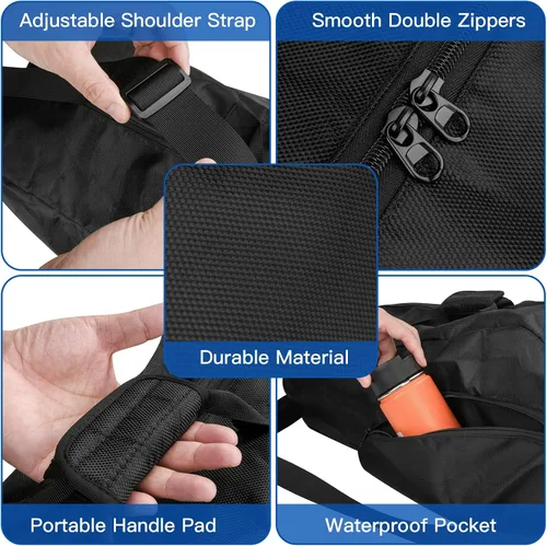 Vista 3 de Xxerciz 3 bolsas de tenis de raqueta, bolsas de tenis ligeras para mujeres y hombres para sostener raqueta, bolsa de cubierta de raqueta de tenis