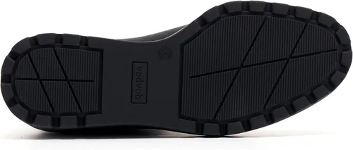 Vista 5 de vodvob Botas de tobillo para mujer, botines de tacón de cuña elásticos con plataforma Chelsea sin cordones y suela de lengüeta