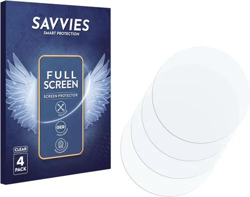 Vista 4 de savvies 4 protectores de pantalla completa para Huawei Watch GT 3 (1.811 in), protector de pantalla 3D curvado