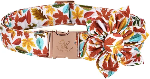 Vista 22 de Elegant little tail Collar de perro de San Patricio con flor, collares de perro con flores, trébol verde, regalo para mascotas, collares ajustables