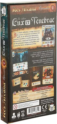 Vista 2 de Res Arcana Lux et Tenabrae Juego de mesa EXPANSIÓN – Juego de aventura de fantasía mágica, juego de estrategia para niños y adultos, a partir de 14