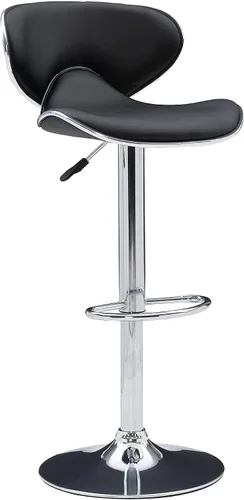 Vista 13 de Powell Furniture Powell PU, taburete de bar cromo/negro