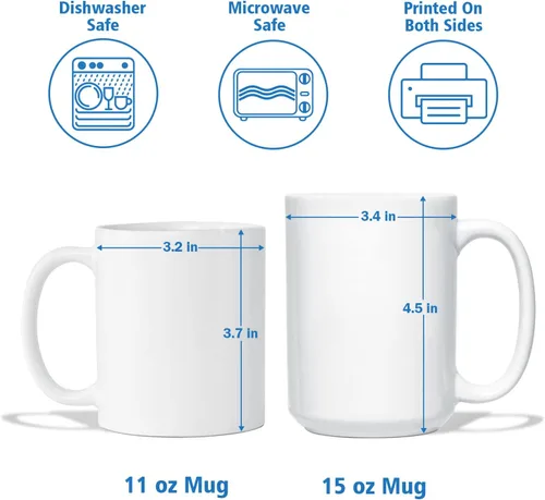 Vista 7 de Taza de café de bisonte personalizada de 11 onzas y 15 onzas, taza de té blanca de bisonte bebé, regalos para niñas, niños, niñas, niños, mejores
