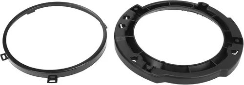 Vista 6 de X AUTOHAUX Juego de anillo de retención de montaje de faro redondo de 7 pulgadas con anillo metálico para faro para Jeep Wrangler JK 2007-2017 Negro