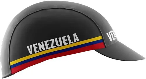 Vista 5 de ScudoPro Venezuela Code - Gorra de ciclismo para carretera o correr Negro