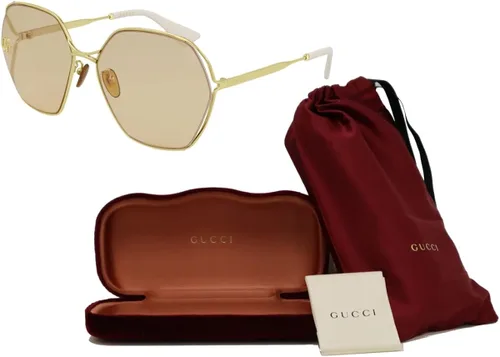 Vista 3 de Gucci GG818SA Square Sunglasses for Women BUNDLE with Designer iWear Complimentary Eyewear Kit