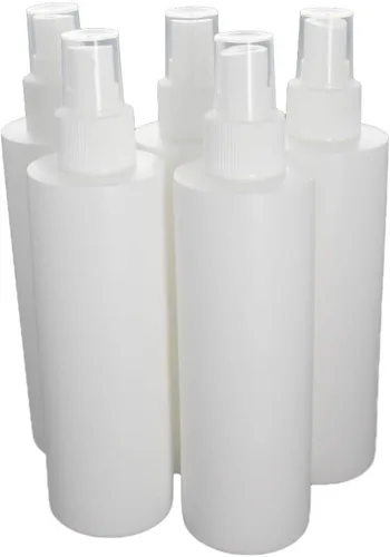 Vista 10 de Othmro Botella de spray de niebla fina, 6.8 fl oz de plástico pulverizador de botellas blancas bomba atomizadora y recargable 10 piezas 10 piezas