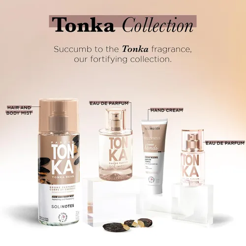 Vista 6 de Solinotes Tonka Body & Hair Mist, espray de vainilla sin alcohol, 8.45 onzas