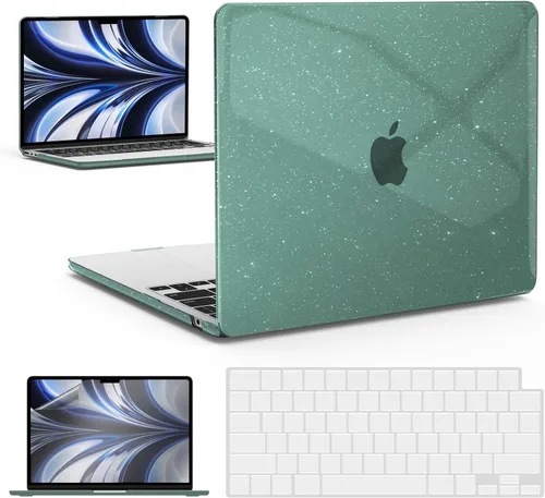 Vista 11 de IBENZER Funda para MacBook Air de 13 pulgadas 2026 2025 2024 2023 2022 M4 A3240 M3 A3113 M2 A2681, funda rígida con cubierta de teclado ScreenFilm
