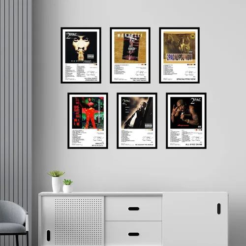 Vista 3 de CodersParadise Marco para Póster de Madera 2Pac - Paquete de 6 8 x 12 cm (Tamaño A4) Pósteres Enmarcados para Sala de Estar, Dormitorio, Hogar