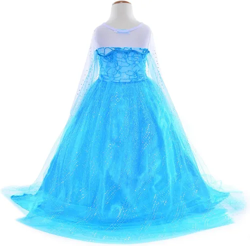 Vista 5 de Party Chili Disfraces de princesa para fiesta de cumpleaños con accesorios para niñas pequeñas