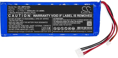 Vista 3 de Batería de repuesto para JBL Pulse 3 versión 2 PN: JBL P5542100-P2 5800mAh / 21.46Wh