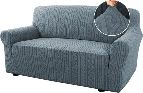 Vista 13 de H.VERSAILTEX - Fundas de silla de 1 pieza, fundas elásticas para sofá lavables, antideslizantes, suaves, para mascotas, fundas para sofá de mejora