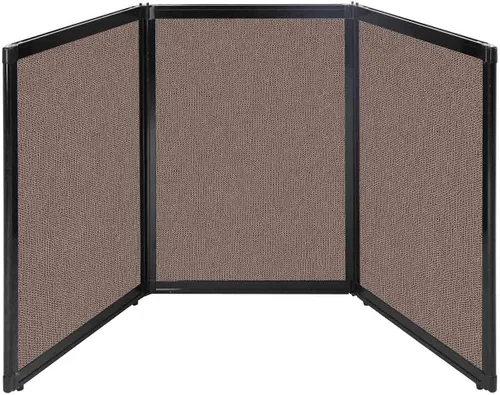 Vista 17 de Versare Pantalla plegable de mesa Partición de 3 paneles Divisor de espacio de trabajo portátil ligero Negro 78 x 24 pulgadas