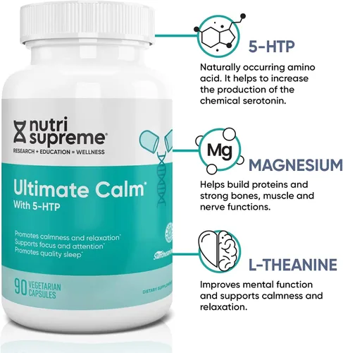 Vista 4 de Nutri Supreme Ultimate Calm, apoya el estado de ánimo tranquilo y relajado, sueño de calidad, 90 cápsulas naturales