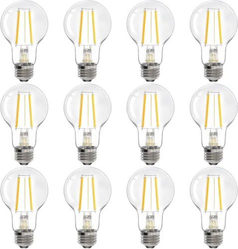 Vista 12 de Energetic - Bombilla LED Edison A19, regulable E26, equivalente a 60 W 3000K Blanco Cálido