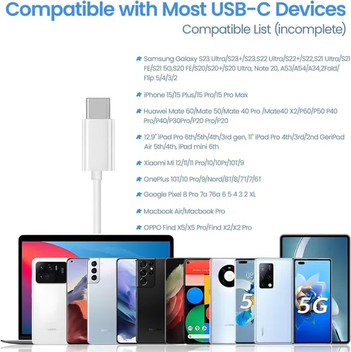 Vista 5 de Paquete de 2 auriculares USB C con cable para iPhone 17/17 Pro Max/17 Pro/16/15, auriculares estéreo de alta fidelidad tipo C, micrófono integrado