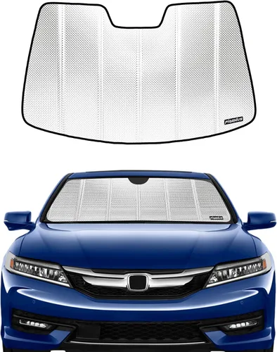 Vista 17 de Parasol para parabrisas Pigenius para Honda Accord 2023-2026, parasol personalizado para ventana delantera - Cuero