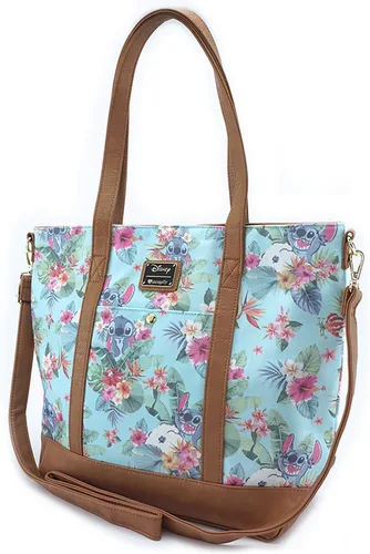 Vista 2 de Loungefly Disney Stitch Allover Print Bolsa de lona estándar