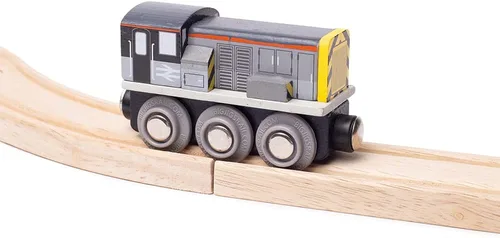 Vista 8 de Bigjigs Rail Class 8 Diesel Shunter - Trenes de madera vintage, juguetes y accesorios ferroviarios para niños, regalos para niños pequeños y niños