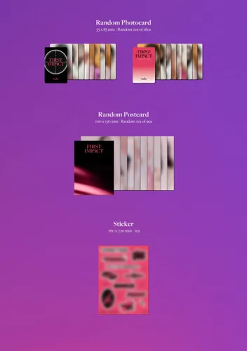 Vista 4 de GENIE MUSIC Kep1er - Álbum PRIMER IMPACTO+Beneficio de preventa+Póster plegado+Juego de tarjetas fotográficas adicionales (Conectar 1 ver.)