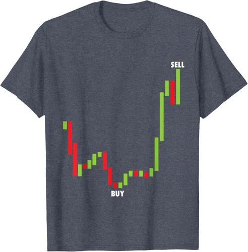 Vista 55 de Funny Day Trading Comprar Baja Venta Alta Stock Trading Camiseta Negro