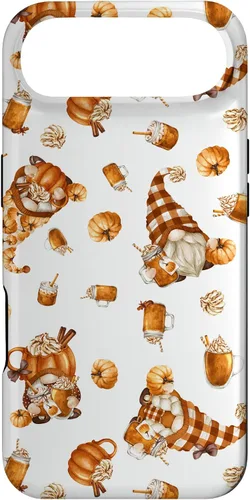 Vista 27 de Autumn Pumpkin Spice Motif for Thanksgiving Cute Fall Gnome Case for iPhone 17