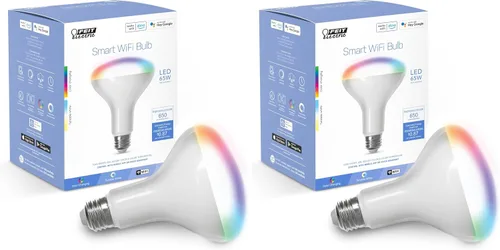 Vista 13 de Feit Electric BR30/927CA/AG Bombilla LED inteligente WiFi regulable equivalente a 65 W, no requiere concentrador, Alexa Google Assistant BR30, 5" A