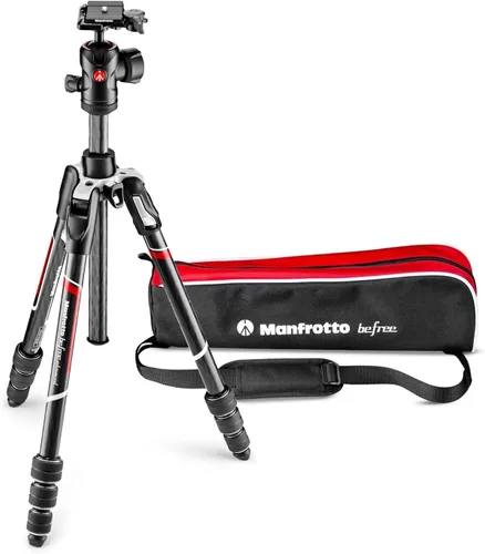 Vista 9 de Manfrotto MKBFRLA4B-BHM Befree Advanced 2N1 - Trípode de viaje con monopie, cerradura de palanca, bolsa de trípode, placa y cabeza esférica incluida