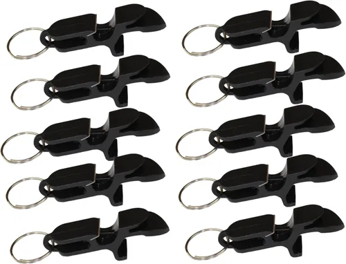 Vista 8 de Llavero abridor de botellas de cerveza con escopeta de cerveza, paquete de 2, color negro, herramienta de disparo de cerveza, ideal para fiestas