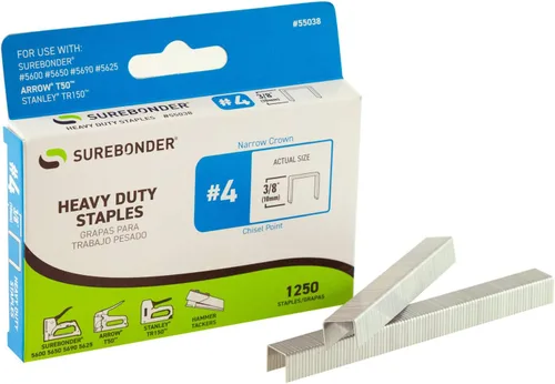 Vista 4 de Surebonder TRIGGERFIRE Kit de pistola de grapas con 1250, 3/8 pulgadas, tipo T-50, grapas de acero