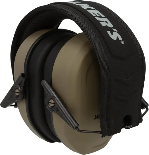Vista 2 de Walker's Razor Compact Passive - Orejera de protección auditiva para jóvenes y mujeres, con bloqueo de ruido, protección auditiva, FDE