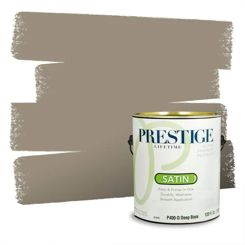 Vista 139 de Prestige Paints - Pintura exterior e imprimación en uno, 1 galón, plano, compatibilidad comparable con el color menta «Whipped Mint» de Behr