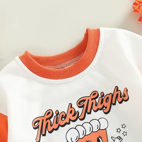 Vista 5 de FYBITBO Traje de Halloween para bebé recién nacido, sudadera de manga larga, mameluco de burbujas, linda ropa de Halloween