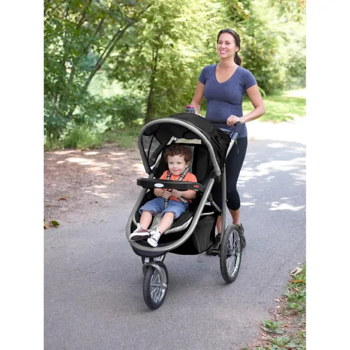 Vista 4 de Carrito de bebé Graco FastAction con sistema doblador basculante, Gotham