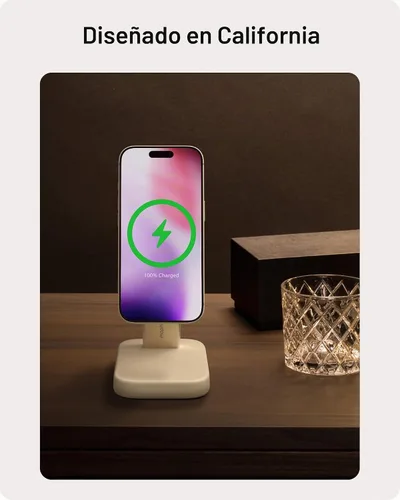 Vista 11 de Mophie Soporte de carga inalámbrico 2 en 1, certificado Qi2, cargador MagSafe para iPhone y Apple Watch, estación de carga rápida con soporte