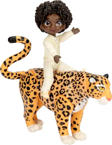 Vista 3 de Disney Encanto Antonio's Animal Swing Playset con figura de Jaguar
