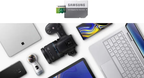 Vista 7 de SAMSUNG EVO Select Tarjeta de memoria microSDXC UHS-I U1 de 64 GB Full HD y 4K UHD con adaptador (MB-ME64HA)