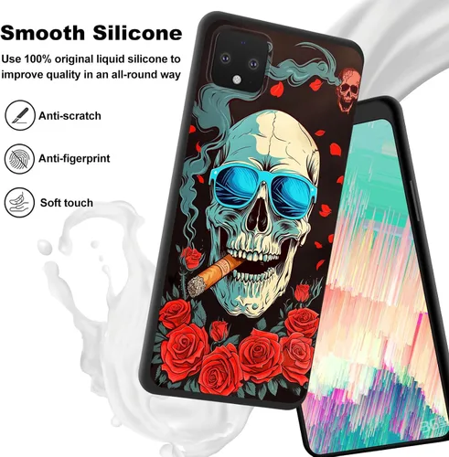 Vista 389 de Funda delgada para Google Pixel 4 XL, funda delgada de silicona de TPU suave a prueba de golpes para Google Pixel 4 XL, astronauta Galaxy