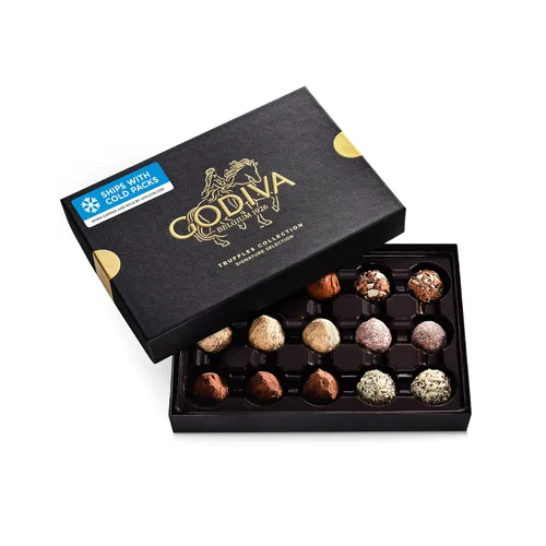 Vista 11 de Godiva - Caja de regalo de trufas belgas de chocolate oscuro, gourmet