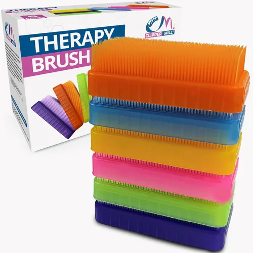 Vista 8 de Wilbarger Method Therapy - Cepillo sensorial de terapia ocupacional y terapresión para calmar, estimular y cepillado sensorial - Usar como parte