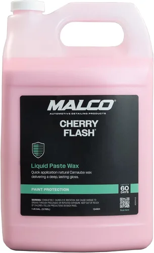 Vista 10 de Malco Cherry Flash - Cera de pasta líquida para autos – Protege y dale brillo a tu vehículo/La forma más fácil de encerar manualmente tu auto/Brillo