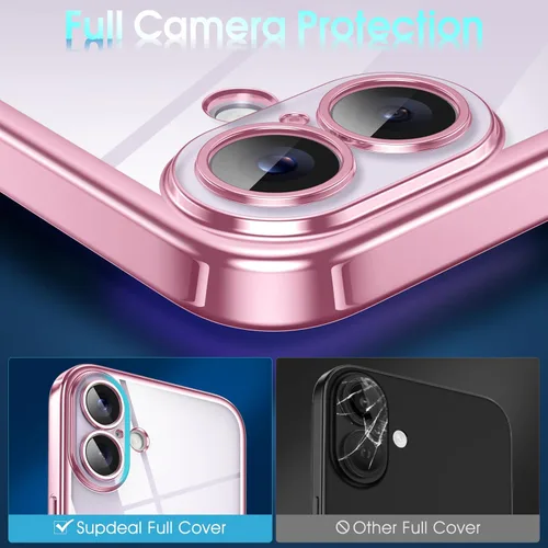 Vista 692 de Supdeal Funda cristalina transparente para iPhone 11, [No se amarillea] [Protección de la cámara] [Probado contra caídas de grado militar] Funda